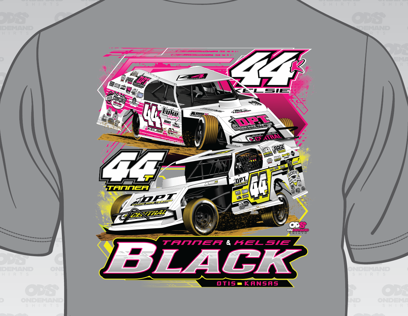 Pink/Yellow Double Car Shirt